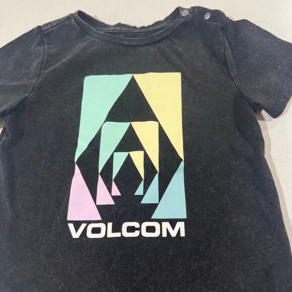 Volcom Baby Boy 18M Black Logo Tshirt - Picture 2 of 6